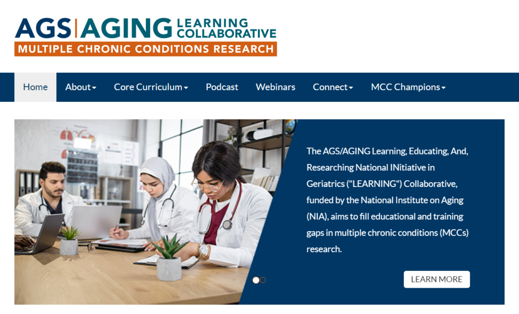 AGS AGING Learning Collaborative resource will focus on older adults with Multiple Chronic Conditions