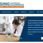 AGS AGING Learning Collaborative page screenshot