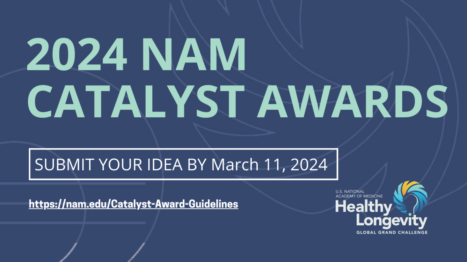 NAM Opens Applications For 2024 Catalyst Awards - NIDUS