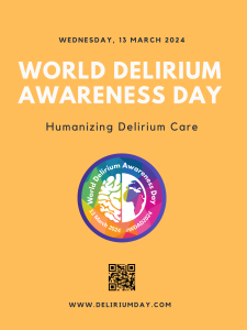 2024 World Delirium Awareness Day flyer