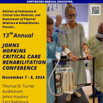 Flyer for the Johns Hopkins 2024 ICU Conference.