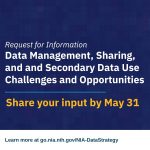 NIA data management and sharing RIF announcement