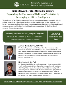 November 2024 Webinar flyer